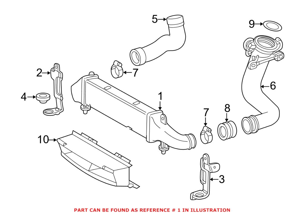 Mercedes Intercooler 1705000400